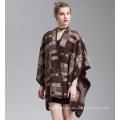 Cachemira mujer Feel Like Fancy Checked Cabo Stole Poncho chal (SP292)